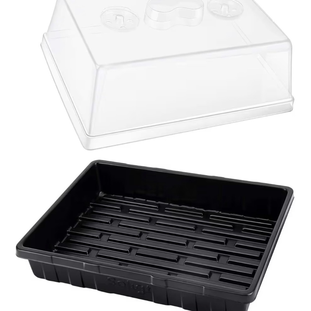 3 Piece Set Seed Starter Trays and Domes Brand  SOLIGT